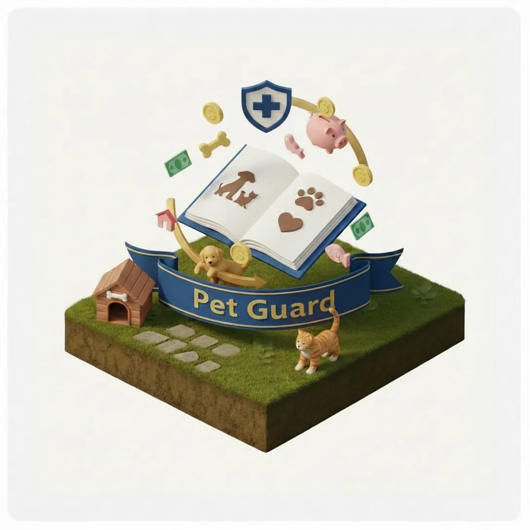 Pet insurance coverage illustration
