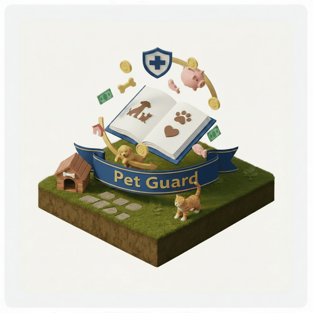Pet insurance coverage illustration